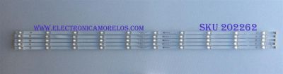 KIT DE LED´S PARA TV ( 5 PIEZAS ) / SCEPTRE / 303HK550054 / HK55D10-ZC29AG-04 / HK550M24 / MODELO W55