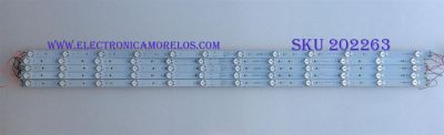 KIT DE LED´S PARA TV ( 5 PIEZAS ) / WESTINGHOUSE / 50512-TS2-E / GKB7.820.3826 / LTE50343/5.948.3028 / PANEL V500HJ1-PE8 REV. C1 / MODELO DWM50F3G1 TW-77541-C050B / DWM50F3G1 TW-77581-A050E / DWM50F3G1 TW-77601-A050F / DWM50F3G1 TW-77571-A050F