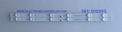 KIT DE LED'S PARA TV (2 PIEZAS) / 1.14.MD240001 / 151127 / SJ.HK.D2400601-2835BS-M / 230124C2N00070 / PANEL HV236WHB-N00 / 