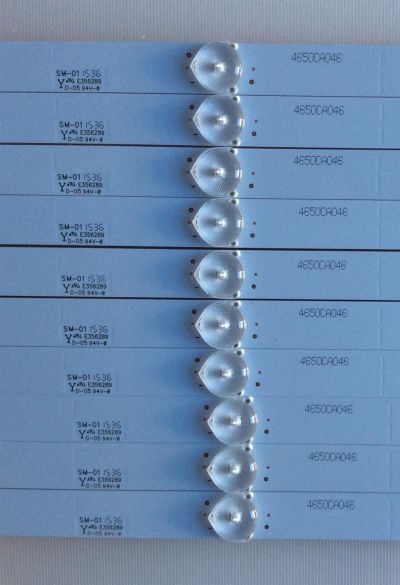 KIT DE LED'S PARA TV (10 PIEZAS) / ELEMENT / A-CNBW50D563 / 4650CA046 / 21004041 / CD25V3P2 / PANEL'S YC+4650CA046 / YC+4650CA025 / YC+4650CA026 / T500HVN07.1 / MODELO ELEFW505 / SE50FR - Imagen 3