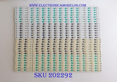 KIT DE LED'S PARA  TV (28 PIEZAS) / SHARP / ZAB1Y27WCA000200B1 / SUNG WEI 55V0 / PANEL R1K695D3GW50D / MODELO 70"
