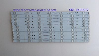 KIT DE LED'S PARA TV / VIZIO / 130926-WS-550-014-LAKERS-A5-L / 131007-WS-550-014-LAKERS-A5-R / E162061 / 5638005B71G / MODELO E550I-B2 / NOTA IMPORTANTE : KIT CUENTA ORIGINALMENTE 12 PIEZAS ((INCOMPLETO 11 PIEZAS))   