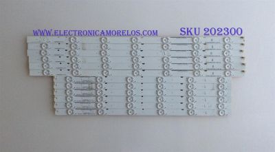 KIT DE LED´S PARA TV ( 12 PIEZAS ) / VIZIO / I-5000WS80131 / I-5000WS80131-L-V1 / 5000WS80131-R-V1 / I-5000WS80131-L-V2 /  I-5000WS80131-R-V2 / PANEL T500QVN03.0 / MODELO E5OU-D2