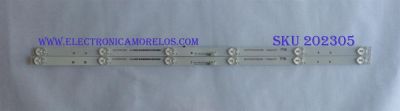 KIT DE LED´S PARA TV ( 2 PIEZAS ) / UPSTAR / SHARP / HISENSE_32_32PL4_2X6_3030C_W15_6SP1   REV.1 / 344761000193000 / PANEL BOEI320WX1-01 / MODELO LC-32Q3170U / LC-32Q3180U