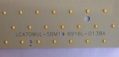 KIT DE LED'S PARA TV (10 PIEZAS) / (KIT COMPLETO) / VIZIO / 6916L-0138A / LC470WUL-SBM1 / LATHT470RALZE / (3PDAS10002A-R) / PANEL LC470WUL(SB)(M3) / MODELO SV472XVT - Imagen 3