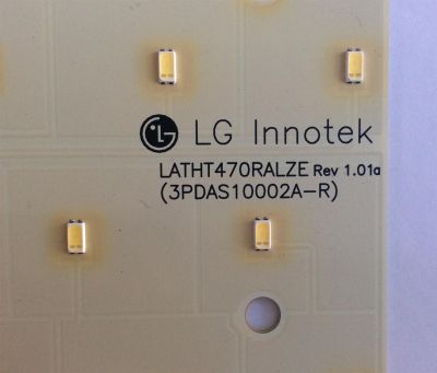 KIT DE LED'S PARA TV (10 PIEZAS) / (KIT COMPLETO) / VIZIO / 6916L-0138A / LC470WUL-SBM1 / LATHT470RALZE / (3PDAS10002A-R) / PANEL LC470WUL(SB)(M3) / MODELO SV472XVT - Imagen 2