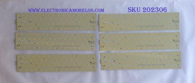 KIT DE LED'S PARA TV (10 PIEZAS) / (KIT COMPLETO) / VIZIO / 6916L-0138A / LC470WUL-SBM1 / LATHT470RALZE / (3PDAS10002A-R) / PANEL LC470WUL(SB)(M3) / MODELO SV472XVT