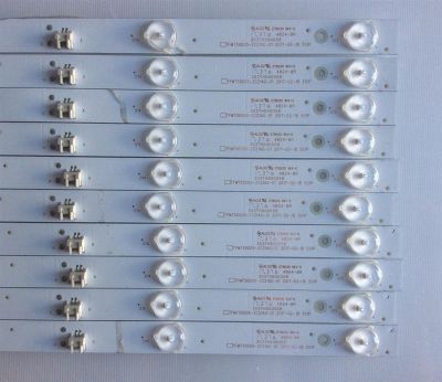 KIT DE LED'S PARA TV ELEMENT (10 PIEZAS) / NUMERO DE PARTE TFMT50D05-ZC21AG-01 / 303TH500058 / E78030 / TH500M29 / PANEL T500-0DX-DLED / DISPLAY T500QVR05.5 / MODELOS E4SFT5017 K7C4M / E4SFC5017 / WD50FB2530 - Imagen 2