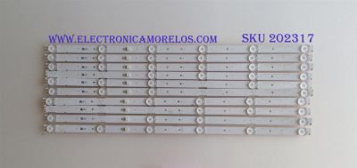 KIT DE LED'S PARA TV (10 PIEZAS) / SONY / LM41-00543A / L3_BCH_L_E5_FAP_S6_1_R1.0 / A5J015 / PANEL YM8F550CN001 / MODELO KD-55X750F