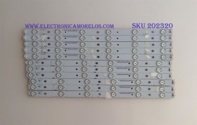 KIT DE LED'S PARA TV / NOTA IMPORTANTE:KIT CUENTA ORIGINALMENTE 12 PIEZAS (INCOMPLETO SOLO 11 PIEZAS) / VIZIO 130823-WS-480-012 / 01H95 204701.0MM / MODELO E480I-B2 / E480I-B2 LWZQP0DQ
