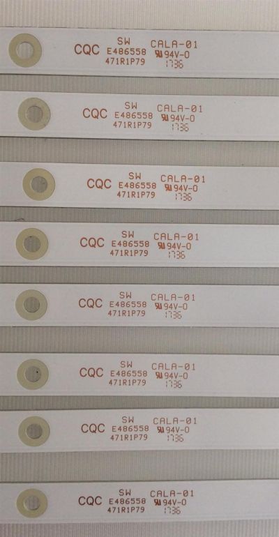 KIT DE LED'S PARA TV (8 PIEZAS) / WBOX / 4708-K43WDC-A2113N11 / K430WDC117B009 / 471R1P79 / PANEL K430WDC2 / MODELO 0E-43LED4K - Imagen 2