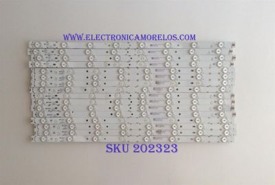 KIT DE LED´S PARA TV ( 16 PIEZAS ) / VIZIO / M55-E0-A-V4 / M55-E0-B-V4 / M55-E0-C-V4 / M55-E0-D-V4 / EB-B01-3-S5 / ELA-2B32-2-7 / MODELO 55"