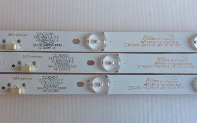 KIT DE LED'S PAA TV (3 PIEZAS) / SAMSUNG / 303GC320045 / GC32D07-ZC21FG-24 / 2010027524-1 / PANEL BOEI320WX1 BOE / MODELO UN32J4000CFXZA BZ01 - Imagen 3