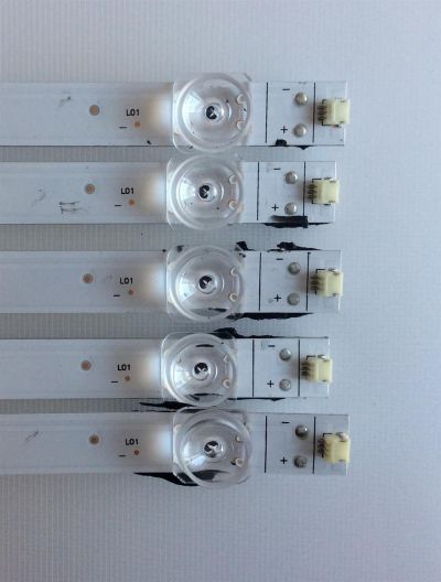 KIT DE LED´S PARA TV SHARP / HISENSE (5 PIEZAS) / NUMERO DE PARTE JL.D580A1330-365AS-M_V02 / PANEL'S CV580U2-T01 / HD580S102-L1 / HD580S1U91-L1 / HD580S1U03-L1 / V580DJ4-QE1 / MODELOS LC-58Q7370U / LC-58Q7330U / LC-58Q620U / 58R6000FM / 58R6E - Imagen 2