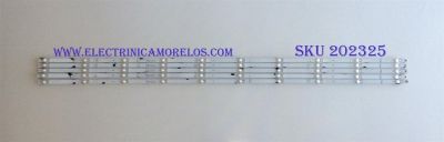 KIT DE LED´S PARA TV SHARP / HISENSE (5 PIEZAS) / NUMERO DE PARTE JL.D580A1330-365AS-M_V02 / PANEL'S CV580U2-T01 / HD580S102-L1 / HD580S1U91-L1 / HD580S1U03-L1 / V580DJ4-QE1 / MODELOS LC-58Q7370U / LC-58Q7330U / LC-58Q620U / 58R6000FM / 58R6E