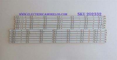 KIT DE LED´S PARA TV ( 12 PIEZAS ) / VIZIO / 18y E70-F3 A_REV01_84LED_171017 / 18y E70-F3 B_REV01_84LED_171017 / PANEL SD700DUA-2 / MODELO E70-F3