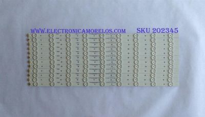KIT DE LED´S PARA TV ( 12 PIEZAS ) / RCA / IC-A-KJAB55D355 / PANEL LSC550HQ03-12V /  LSC550HQ04-12V / MODELO LED55G55R120Q 