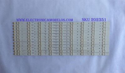 KIT DE LED´S PARA TV ( 12 PIEZAS ) / RCA / C-KJB55D508 / PANEL T55HVN03.3-12V / MODELO LED55G55R120Q 