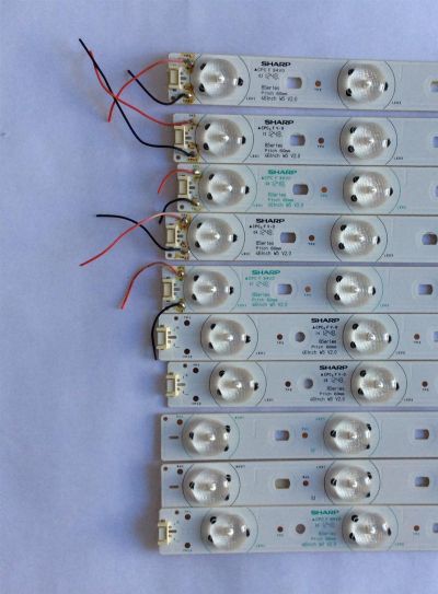 KIT DE LED´S PARA TV ( 10 PIEZAS ) / SHARP / F302Z13 / 46INCH  WS V2.0 / PITCH  60mm / PANEL 460HB01 / MODELO 46" - Imagen 3