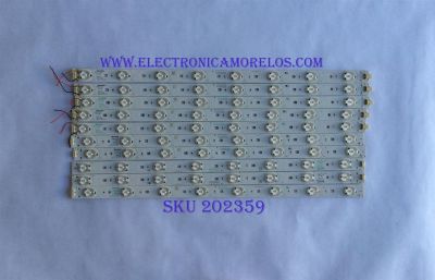 KIT DE LED´S PARA TV ( 10 PIEZAS ) / SHARP / F302Z13 / 46INCH  WS V2.0 / PITCH  60mm / PANEL 460HB01 / MODELO 46"