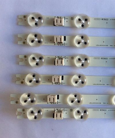 KIT DE LED´S PARA TV ( 6 PIEZAS  ) / PHILIPS / UDULED0GS036  REV.A / UDULED0GS037  REV.A / LG INNOTEK 50INCH NDF REV0. 0_A TYPE   / LG INNOTEK 50INCH NDF REV0. 0_B TYPE  / 50W20S1P / PANEL U4D10XH / U4D11XH / MODELO 49PFL4609-F7  - Imagen 2