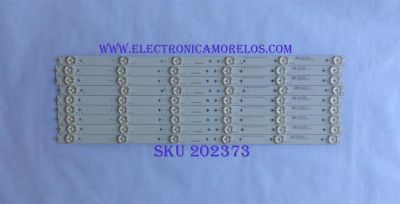 KIT DE LED´S PARA TV ( 9 PIEZAS ) / TOSHIBA / A-CNK49D656 / 7838-491012-05405411 / 2007985 / PANEL LC490DUY-SHA2 / MODELO 49L310U / 49L310U /