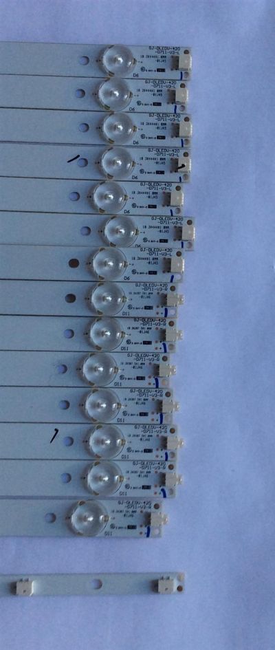 KIT DE LED´S PARA TV ( 14 PIEZAS ) / VIZIO / GJ-DLEV-420-D711-V3-L  / GJ-DLEV-420-D711-V3-R / PANEL TPT420H2-HVN06 / MODELO E420-B1 - Imagen 2