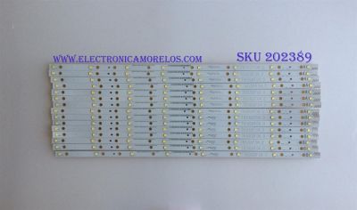 KIT DE LED´S PARA TV ( 15 PIEZAS ) / VIZIO / T650QVF 04.0 / ZE65T330013 / ZE65T330023 / E88441 / PANEL T650QVF06.0 / MODELO M65-C1 / NOTA IMPORTANTE : KIT CUENTA ORIGINALMENTE 16 PIEZAS ((INCOMPLETO 15 PIEZAS))