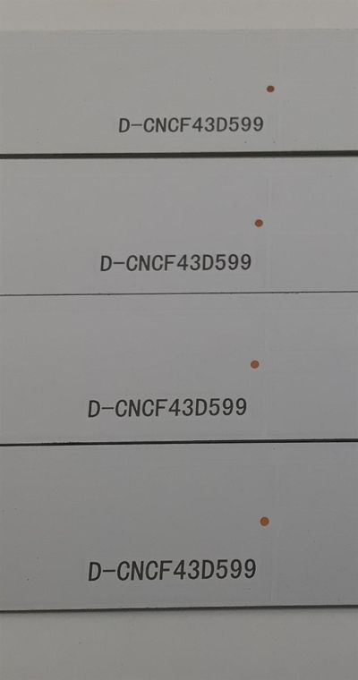 KIT DE LEDS PARA TV ELEMENT ORIGINAL 4 PIEZAS / NUMERO DE PARTE D-CNCF43D599 / 910-430-1001/C003 / 02-L7-V2/20160122 / 4015N16D402L7V2PX0 / PANEL T430-16A-DLED / MODELO ELST4316S - Imagen 4