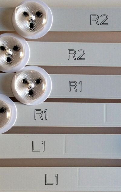 KIT DE LED`S PARA TV / NOTA IMPORTANTE:KIT CUENTA ORIGINALMENTE DE 12 PIEZAS ((INCOMPLETO SOLO 6 PIEZAS)) / LG 47¨ ROW2.1 Rev 0.7 / 6916L-1174A / 6916L-1175A / 6916L-1176A / PANEL LC470DUE (SF)(R1) / MODELO 47LN5200-UB / 47LN5200-UB.BUSYLHR - Imagen 2