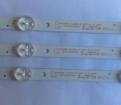 KIT DE LED´S PARA TV ( 3 PIEZAS ) / SAMSUNG / 303GC430044 / GC43D08-ZC22AG-17 / PANEL BOEI430WU1 / MODELOS UN43J5202AF / UN43N5300AF - Imagen 3