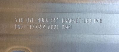 LED PARA TV SAMSUNG ((1 PIEZA)) / NUMERO DE PARTE BN96-45631A / BN61-15535A / LM41-00580A / L1_NU8_E5_CEM_S22(3)_R1.1_RBH_407060_LM41-00580A / CY-SN55 / MODELOS UN55NU / UA55NU / UE55NU / LH55Q / MAS MODELOS EN DESCRIPCIÓN / MEDIDAS ((1.20 M X 20 CM)) - Imagen 2