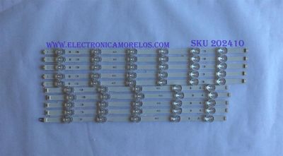 KIT DE LED´S PARA TV ( 10 PIEZAS ) / LG / DIRECT 3.0_55INCH_REV0.1_140428 / 25Q1A  / PANEL HC550DUN-VSHS3-11XX / MODELO 55"