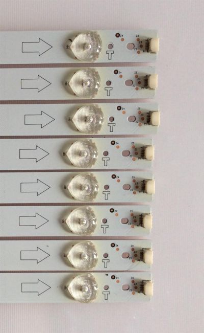 KIT DE LED'S PARA TV ( 8 PIEZAS) / SEIKI / 40-LB4310-LBF2XG / E193079-B / 0402120327 / PANEL LVF430SSTME27 V3 / MODELO SE55UY04 - Imagen 3