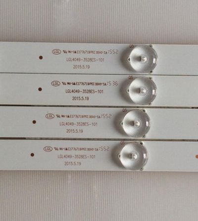 LED PARA TV (4 PIEZAS) / HISENSE / LGL4049-3528ES-101 / 160119-123 / E177671 / PANEL 43+10-50D XL BD / MODELO 43H7050D - Imagen 3