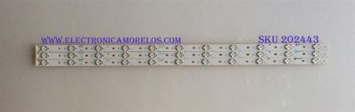 LED PARA TV APEX ((3 PIEZAS INCOMPLETO)) / A002X18WCA / SN-AG-CU / B002X19WCA / PANEL V390HJ1-P02-C1 / MODELO LE3943