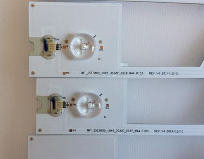 KIT DE LED'S PARA TV (10 PIEZAS) / THOMSON / 006-P1K3422A / TMT_55E5800_10X6_3030C_6S1P_W44 P103 / YHF_4C_LB5506_YH1CK / MODELO 55UA6406 - Imagen 2