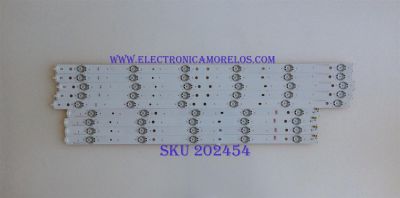 KIT DE LED´S PARA TV ( 9 PIEZAS ) / SONY / SVG600A13_REV06_L-TYPE_140513 / SVG600A13_REV06_R-TYPE_140513 / PANEL S600FHB-1 / MODELO KDL-65R510A / NOTA IMPORTANTE : KIT CUENTA ORIGINALMENTE 10 PIEZAS ((INCOMPLETO 9 PIEZAS))