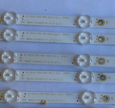 KIT DE LED'S PARA TV ( 11 PIEZAS) / INSIGNIA / 210BZ09DLB334BM00D / GJ-2K18-E55-550-D614-V9 / 18382 / ELHG5233F32X / PANEL TPT550U1 -QVN05.U REV:S57B1S / MODELO 55" / NOTA IMPORTANTE : KIT CUENTA ORIGINALMENTE 12 PIEZAS ((INCOMPLETO 11 PIEZAS))    - Imagen 2