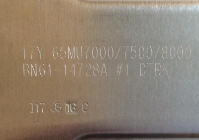 LED PARA TV ( 1 PIEZA ) / SAMSUNG / 42353A / 42354A / BN96-42353A / BN96-42354A / BN61-14728A / PANEL CY-SM065FLAV6H / CY-SM065FLAV4H / CY-SM065FLAVAH / CY-UM065FLAV4H / MODELO UE65MU7000TXZG /  MAS MODELOS EN DESCRIPCION / 1.42M X 21 CM / - Imagen 3