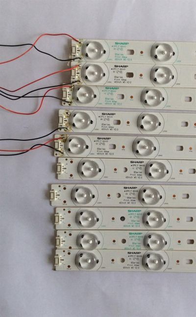 KIT DE LED'S PARA TV (10 PIEZAS) / CPC F 94V0 / F302Z08WCA / F302Z10WCA / F320Z07WCA / F302Z12WCA / PANEL V460HJ1 / MODELO - Imagen 4