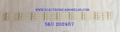 KIT DE LED´S PARA TV (4 PIEZAS) / VIZIO JL.D50091330-202CS-M / JL.D50091330-202CS-M_V01 / PANEL V500JC-D03 / V500DJ6-D03 REV.C5 / MODELOS D50X-G9 LINIXUAU / V505-G9