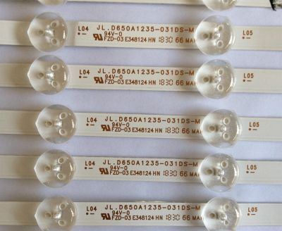 KIT DE LED´S PARA TV NOTA IMPORTANTE : KIT CUENTA ORIGINALMENTE  14 PIEZAS (INCOMPLETO 13 PIEZAS) / RCA AE0110352 / JL.D650A1235-031DS-M / N180731 / PANEL HV650QUB-N9D / MODELO RNSMU6536 - Imagen 2