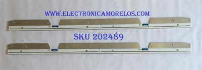 KIT DE LED´S PARA TV (2 PIEZAS) / SAMSUNG BN96-46469A / 46469A / BN61-15104X / PANEL CY-QN082FLLV2H / MODELOS QN82Q65FNBXZA FA01 / QN82Q6FNAFXZA FA01 / 90CM X 6CM 