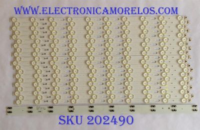 KIT DE LED´S PARA TV (20 PIEZAS) / SAMSUNG BN96-48131A / V9Q8-55SM0-R0 / L1 Q80 E5 FAM S2(5) R1.0 SCR 100 LM41-00704A / PANEL CY-TR055FLLV2H / CY_TR055FLAV2H /  MODELO QN55Q80RAFXZA AA01