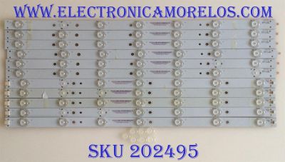 KIT DE LED'S PARA TV NOTA IMPORTANTE : KIT CUENTA ORIGINALMENTE 12 PIEZAS (INCOMPLETO 11 PIEZA) / VIZIO 56.38005.030 / 131210-WS-550-014-LAKERS-C8-R / 131210-WS-550-014-LAKERS-C8-L / PANEL T550HVN03.2 / MODELO E550I-B2 LWZ2PPAQ