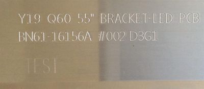 LED PARA TV SAMSUNG (1 PIEZA) / NUMERO DE PARTE BN96-48109A / V9Q6-550SM0-R0 / BN61-16156A /19 Q60 55¨ BRACKET-LED PCB BN61-16156A / PANEL CY-RR055FGLV1H / MODELOS QN55LS01 / QN55Q6D / QN55Q60 / UN55RU800D / UN55RU8000 / ((MEDIDAS 1.20M x 15CM)) - Imagen 2