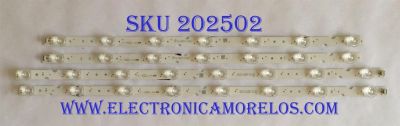 KIT DE LED`S PARA TV (4 PIEZAS) / TCL LB5507 / LB5508 / TCL YHA-4C-.LB5507-YH03J / YHA-4C-LB5508-YH03J / LX20180607 / E496757 / TCL_55D6_2X7_L_3030_LX20180607_Ver.5  / TCL_55D6_2X8_R_3030_LX20180607_Ver.5 / 