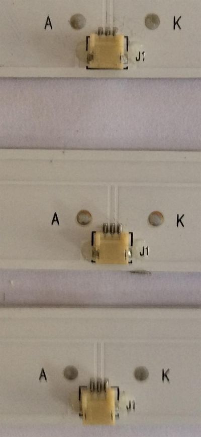 KIT DE LED`S PARA TV (3 PIEZAS) / INSIGNIA 1010219048-2 / LED39D07-ZC23AG-09 / 30339007039 / E493461 / 180426A3 / 39000M69 / C22/D/36 / 130-135/6 / PANEL T390XVN02.0 / MODELO NS-39D310NA19 - Imagen 4