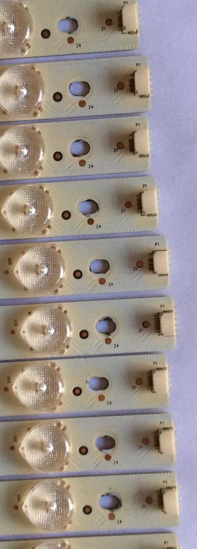 KIT DE LED`S PARA TV (11 PIEZAS) / BERKSHIRE 40-LB5510-LBF2XG / 2006120510AD00 / 0262201TCL55D015 / LFAX / E193079-B / PANEL LVF550SSTM (E6)(V2) / MODELO LE55FHDF3300ZB - Imagen 2